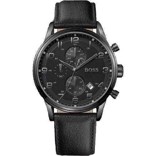 Image of fra Hugo Boss IP Sort Quartz Herre ur